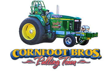 Cornfoot Bros Tractor Pulling team logo and tractor photo